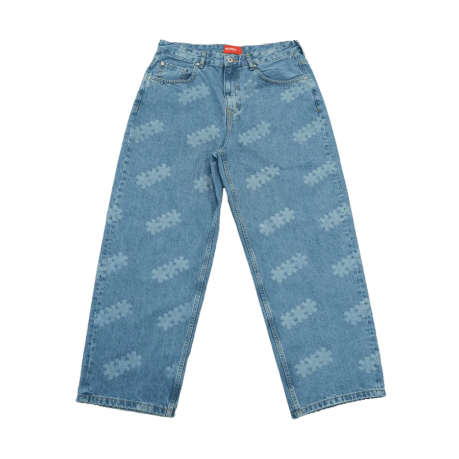 Jeans “Glitched Fade” – Corte Recto Unisex