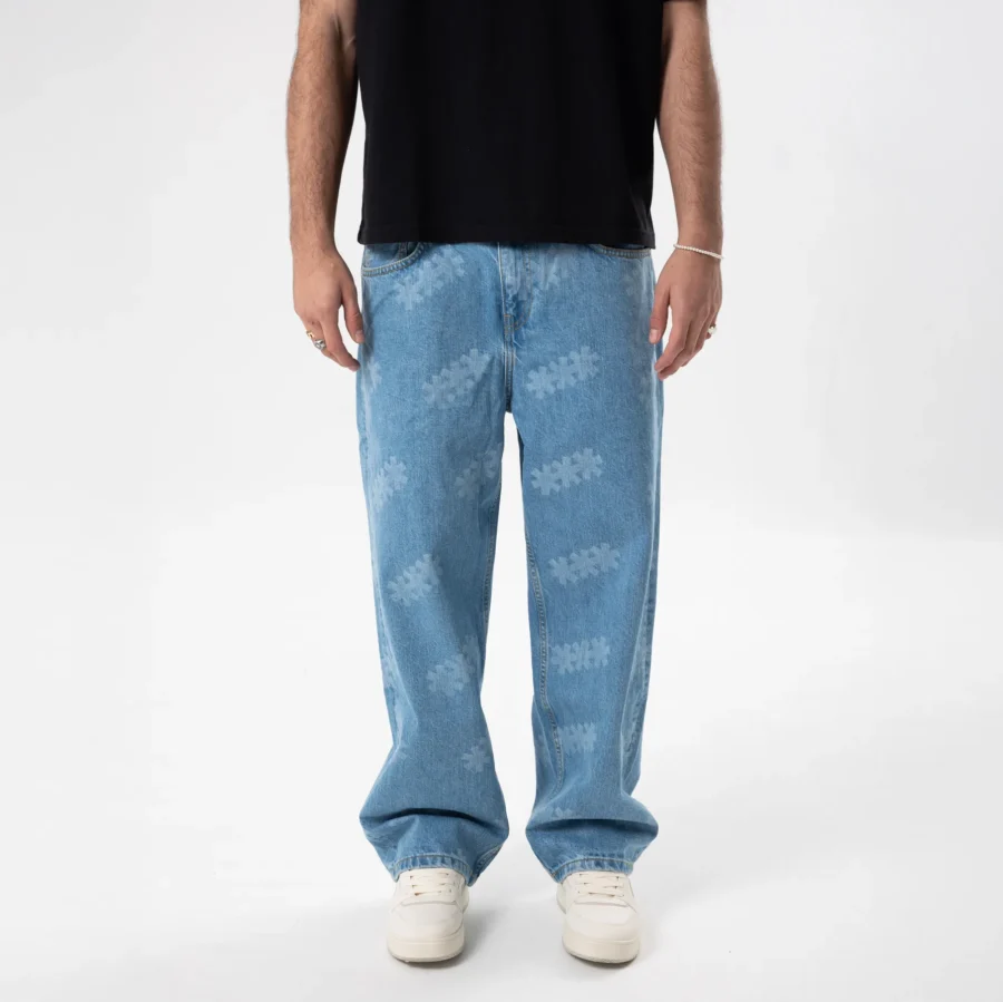 Jeans “Glitched Fade” – Corte Recto Unisex - Image 5