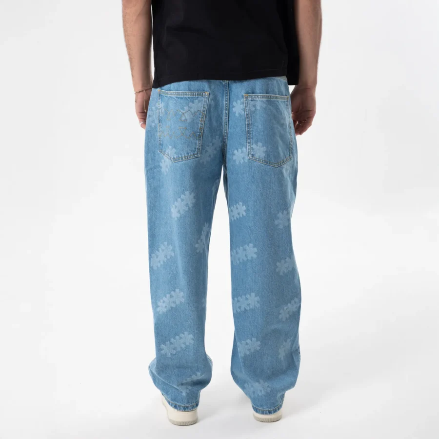 Jeans “Glitched Fade” – Corte Recto Unisex - Image 4
