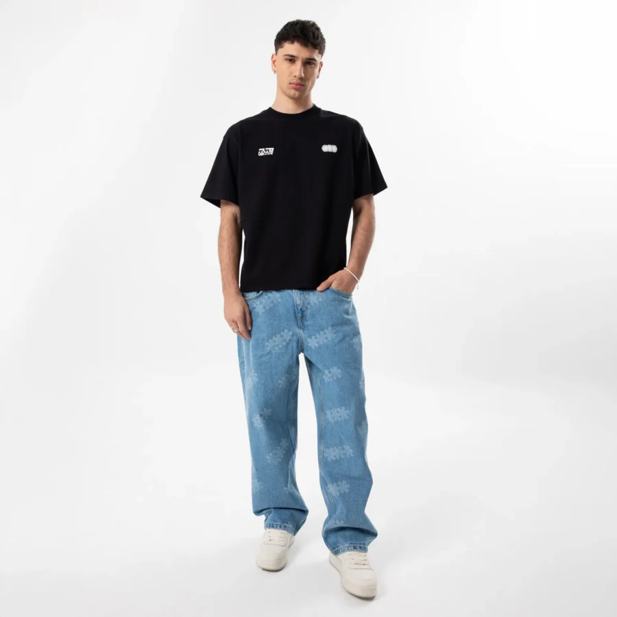 Jeans “Glitched Fade” – Corte Recto Unisex - Image 3